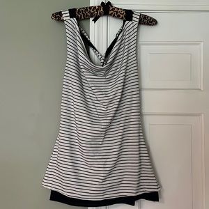 Women’s Small Nautical Navy White Tank Top